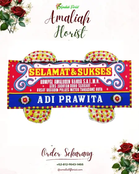 Papan Bunga Ucapan Selamat Cacaban Lor